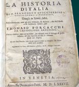 La Historia d'Italia di M. Francesco Guicciardini, Venezia 1587