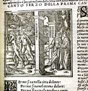 UNA PAGINA DE LA DIVINA COMMEDIA (1536)