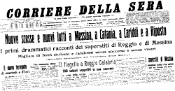Corriere della Sera del 30.12.1908