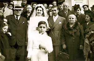 Nunzio di Bella  e Giuseppa Ignazia Misuraca sposi (1947)