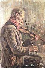 Suonatore di violino, di Alessandro Abate