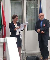 Conferimento dell'onorificenza di Cavaliere dell'Ordine della Stella della Solidarietà Italiana a Tonino Castiglione