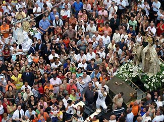 Festa della Madonna Annunziata, 1999: la volata dell'Angelo