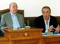 Il sindaco sen. Pino Firrarello con Antonio Presti