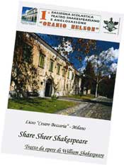 “Share Sheer Shakespeare”, la locandina del Liceo Beccaria