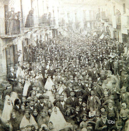 Elezioni generali del 1892, manifestazione per l'elezione di Francesco Cimbali