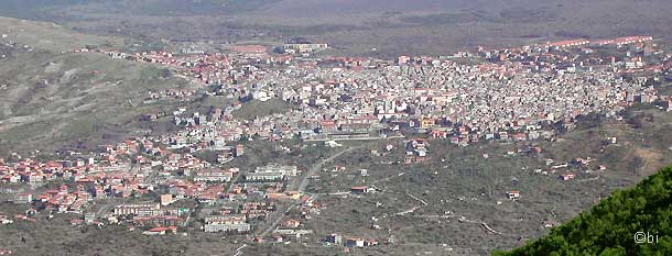 Panorama di Bronte dalla Contrada Carbonara